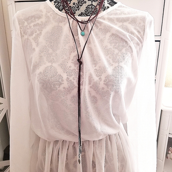 Boho Layered Tassel Necklace - Picture 9 of 11